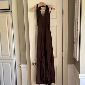 BCBGMaxAzria Chocolate Brown Maxi Dress